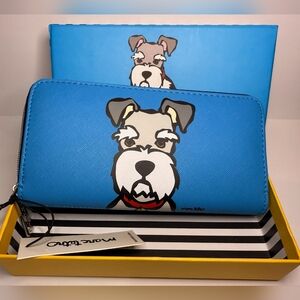 Marc Tetro Blue Schnauzer Wallet